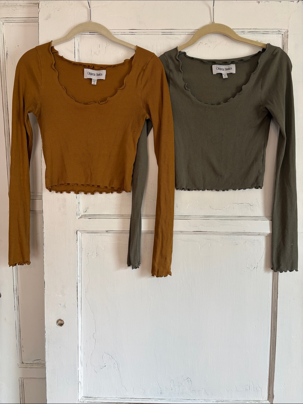 Organic Basics Long Sleeve Crop Top Bundle size Small